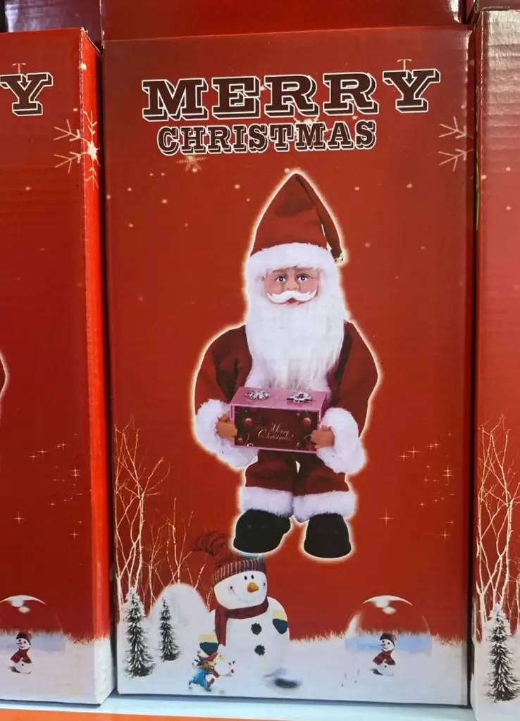 Viejo pascuero con caja musical