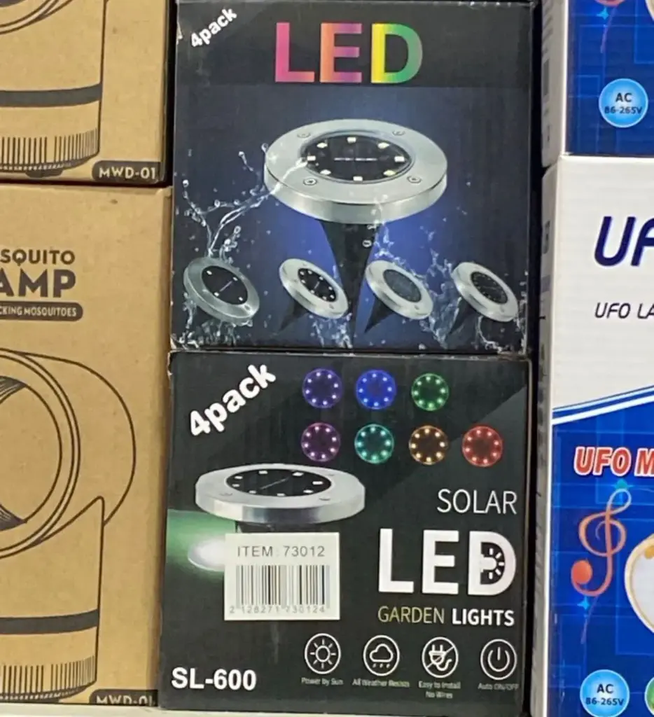 Pack de 4 luces solares