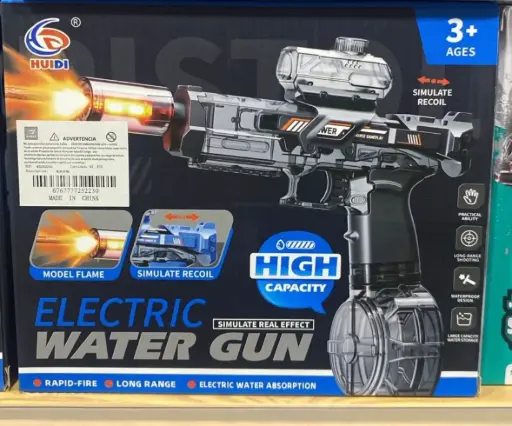 Pistola de agua con luz