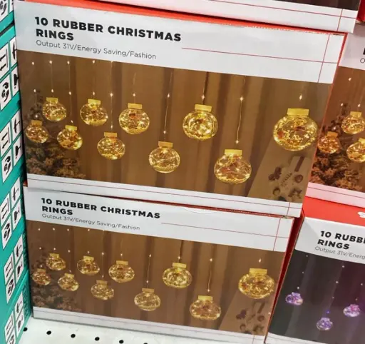 Bolas de luces navideñas