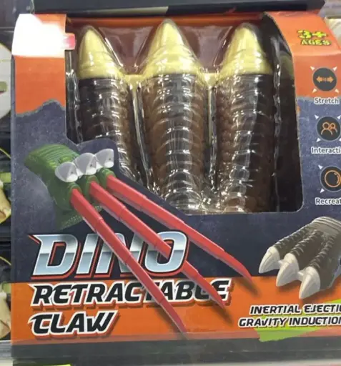 Manos con garra de dinosaurio